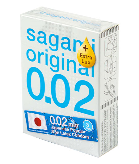 Презервативы Sagami Original 0.02 Extra Lub (3 шт)